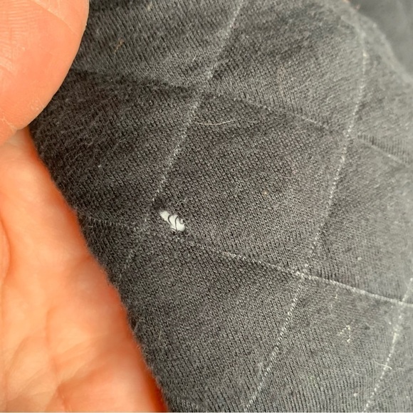 Eddie Bauer Mens Quilted pullover 1/4 zip jacket size Medium black - Picture 3 of 6